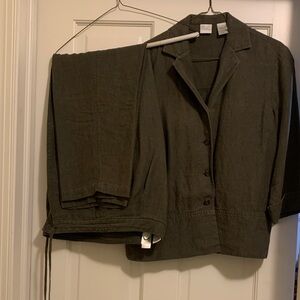 Emma James Olive Green Pantsuit